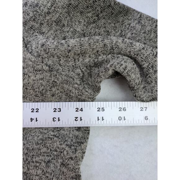 Mens Eddie Bauer Radiator Fleece Snap Mock Pullover Sweater XXL 2XL Gray Heather - Picture 10 of 11